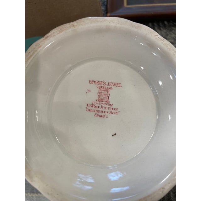 Spode Tea Set & Dessert Service for 8 - 1920s-1940s - 42 Pieces - Billingsley Rose English Porcelain For Sale - Image 9 of 11