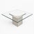 1980s Postmodern Glass Coffee Table With Travertine Base For Sale - Image 11 of 18