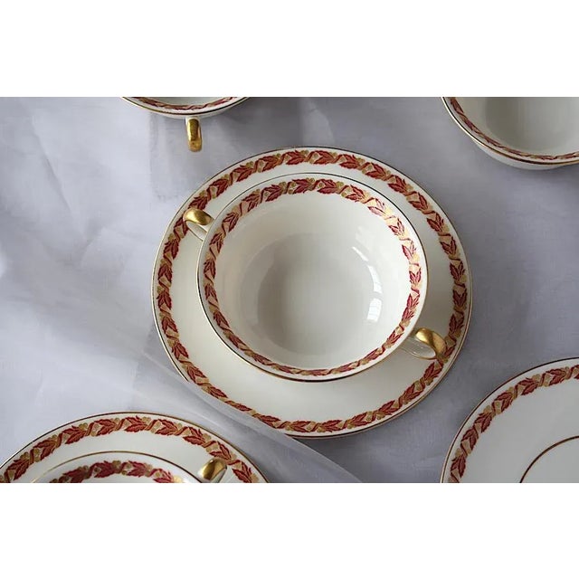 1950s Castleton China Soup Bowls With Handles - Set of 8 For Sale - Image 9 of 13