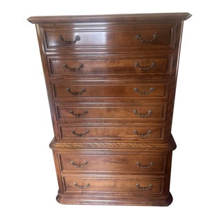 1980s Ethan Allen Classic Manor Chest of Drawers For Sale