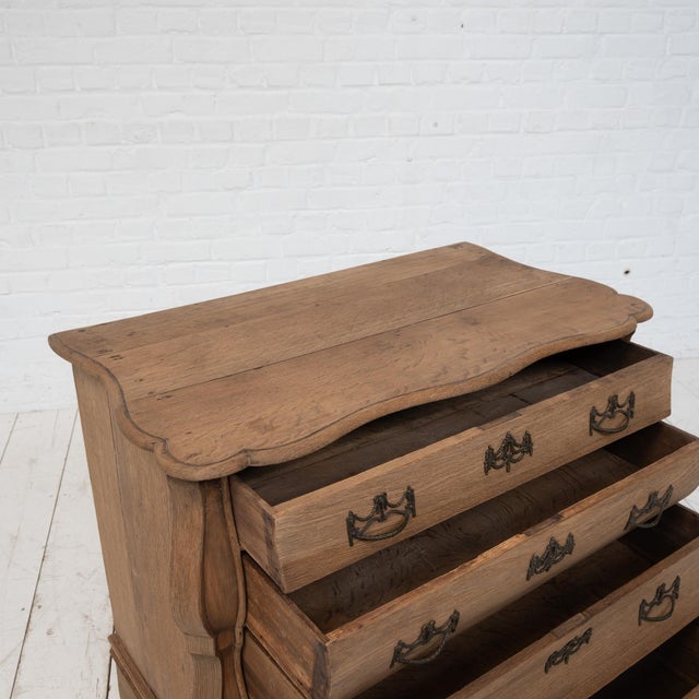 Late 19th Century Dutch Oak Chest of Drawers, 1880s For Sale - Image 6 of 10