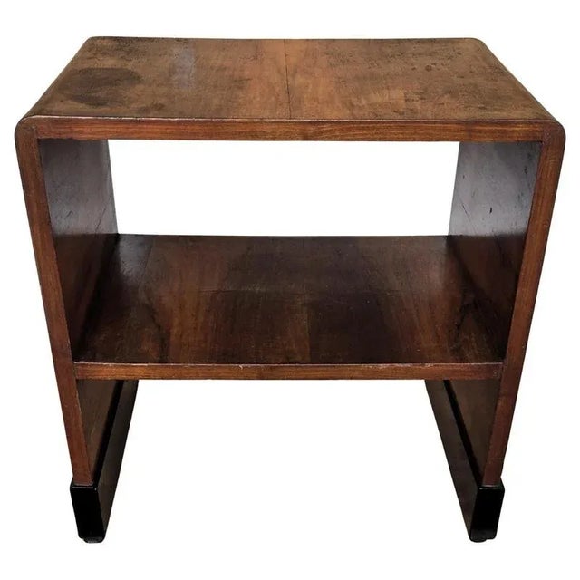 Mid-Century Art Deco Wooden Bar Side Cocktail Table, 1940s For Sale - Image 10 of 10