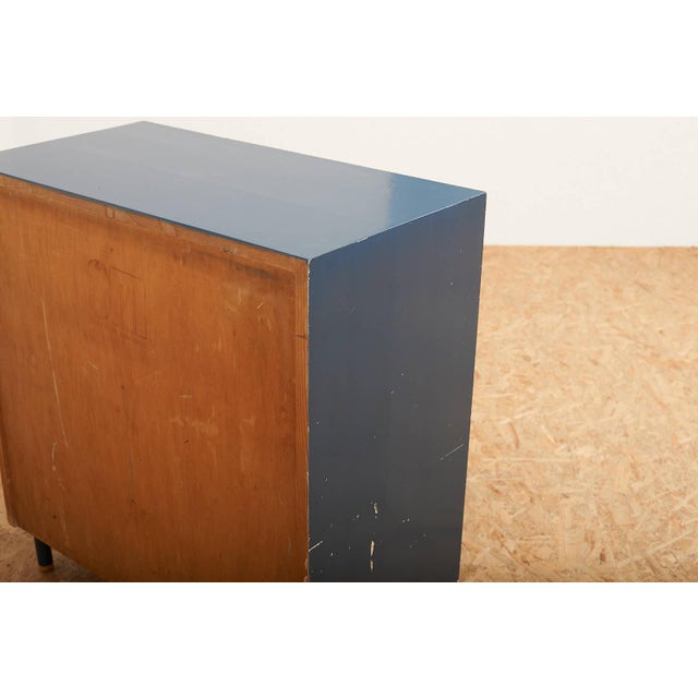 Fir Chest of Drawers with Steel Tube Legs and Wooden Ends For Sale - Image 13 of 16