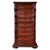 Late 19th Walnut Nine Drawer Tall French Carved Chest or Siffonier For Sale - Image 12 of 12