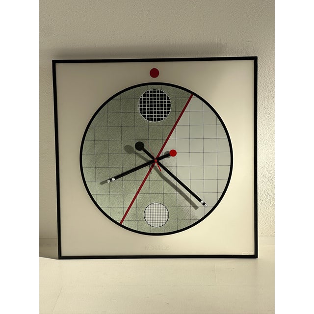 Wall Clock by Kurt B. Delbanco for Acerbis, 1980s For Sale - Image 4 of 8