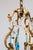 1960s Antique French Chandelier in Bronze Drops Murano Blue, 1950 For Sale - Image 5 of 12