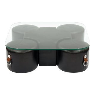 Vintage Italian Modern Coffee Table With Stools by Guido Faleschini for Mariani For Sale