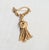 Mid-Century Modern Vintage 1960s Signed Napier Goldtone Tassel Brooch For Sale - Image 3 of 5