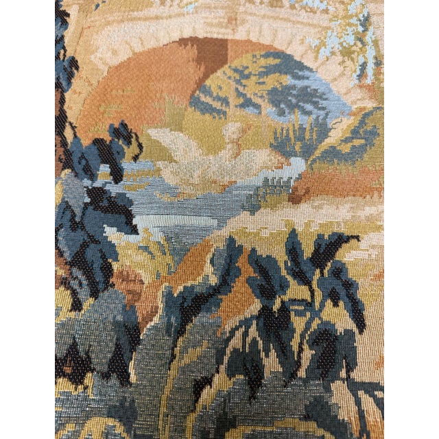 Tapisserie D’Halluin Wall Tapestry Woven in France “Canards” “Point Genre Gobelins” For Sale In Dallas - Image 6 of 7