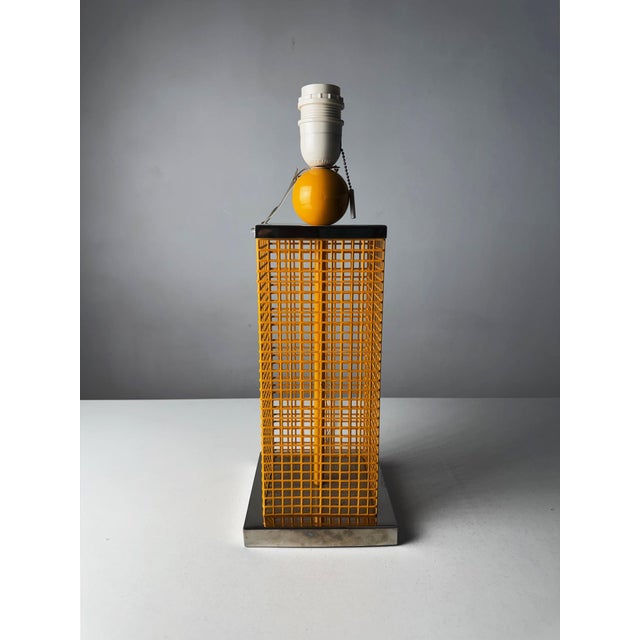 White Vintage Spanish Table Lamp, 1980s For Sale - Image 8 of 10