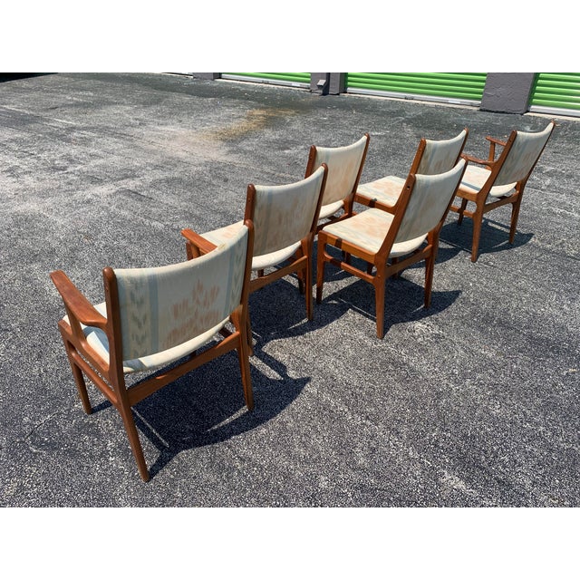 D-Scan Teak Dining Chairs - Set of 6 For Sale - Image 9 of 11