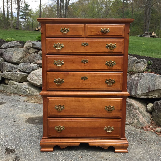 Carlisle Collection Maple Highboy Dresser Chairish