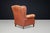 Patinated Cognac Leather Wingback Lounge Chair, Netherlands, 1960s For Sale - Image 6 of 13