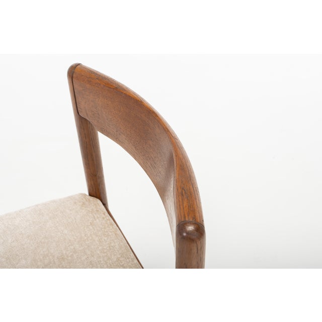 Vintage Dining Chairs in Dark Oak, 1960s, Set of 4 For Sale - Image 9 of 12