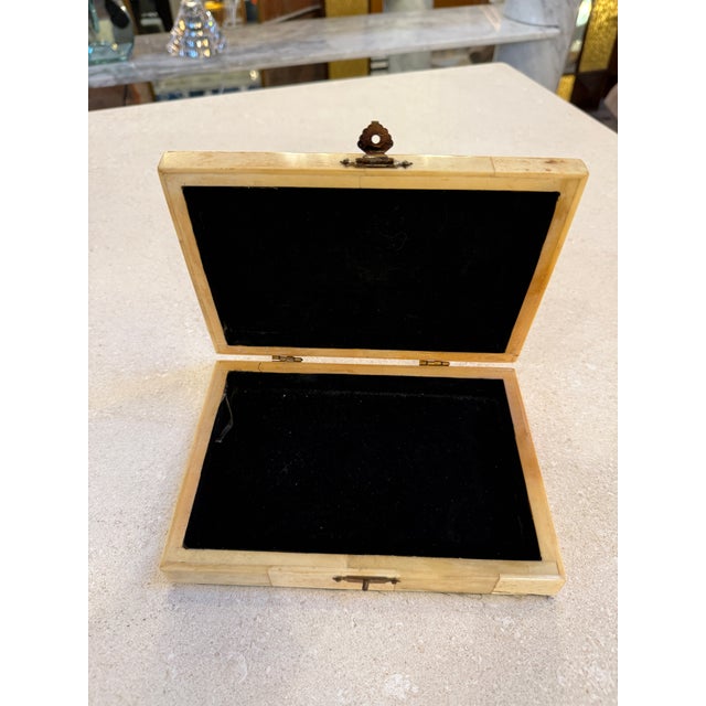 Decorative Box With Black Velvet Interior, 1970s For Sale - Image 4 of 8