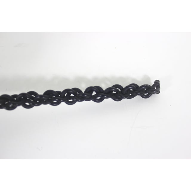 Spanish Revival Large Vintage Black Candle Snuffer, Twisted Handle For Sale - Image 3 of 7