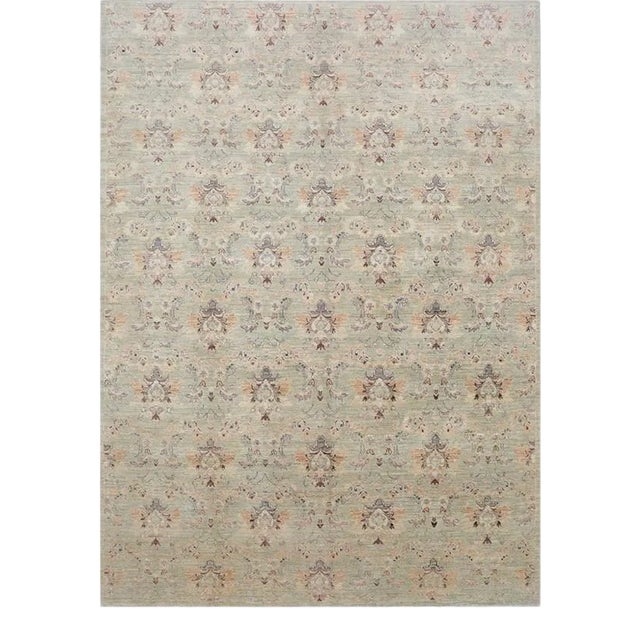 Handwoven European Style Area Rug 5’7″ X 7’9″ For Sale