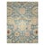 This early 20th-century Persian Tabriz carpet presents a refined allover floral composition across a soft blue field,...