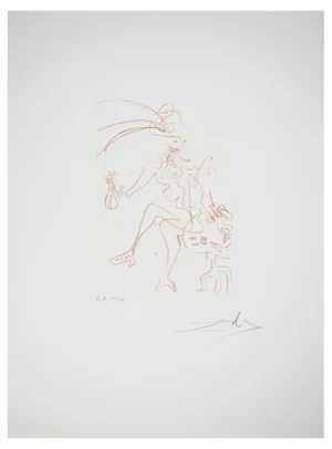 Salvador Dali, Merchant of Venice, Original Engraving