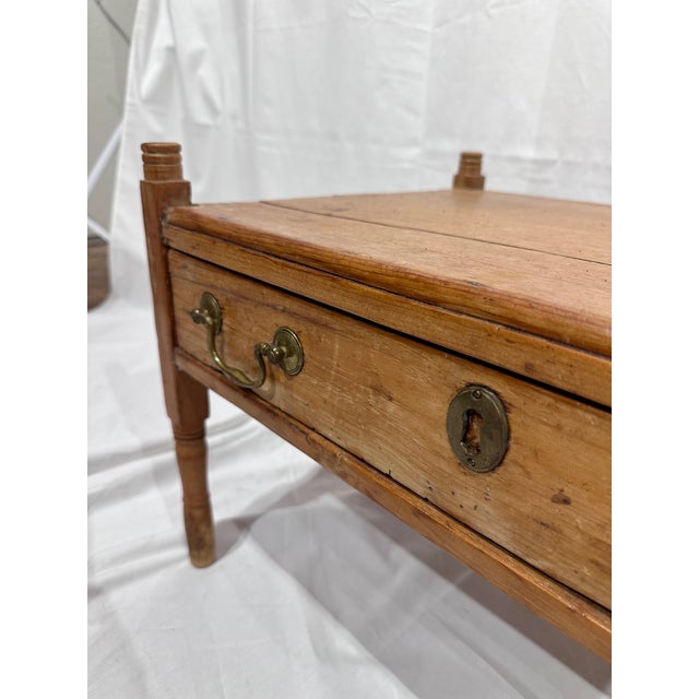 Wood Antique French Wood Pegged Console C 1700s For Sale - Image 7 of 8