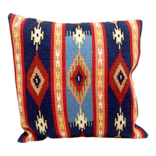 Vintage Boho Cabin Style Accent Pillow For Sale