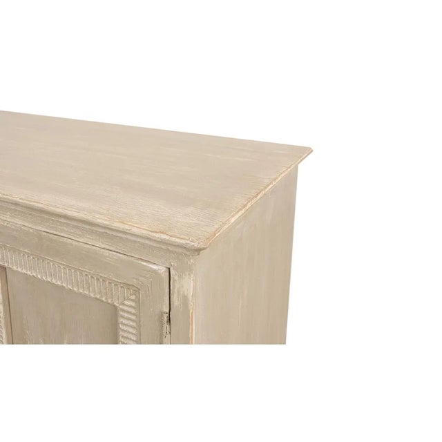 Coastal Beach Four Door Buffet For Sale - Image 4 of 8