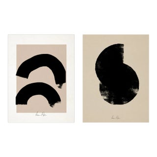 Contemporary Minimalist Abstract Giclee Prints - Set of Two For Sale