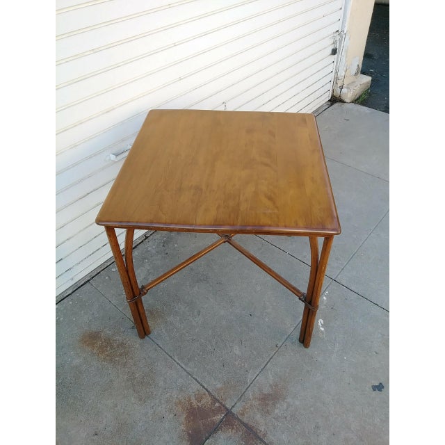 Vintage Heywood Wakefield Bamboo Table Chairish