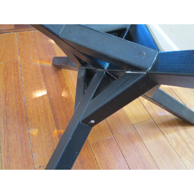 Hand Made Ebonized Wood Coffee Table For Sale - Image 12 of 13