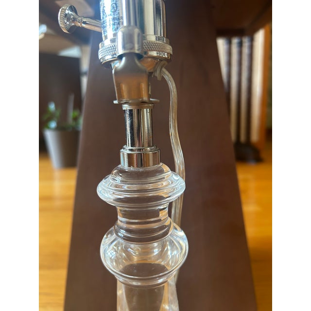 Modern 1980s Moderrn Solid Glass Lamp For Sale - Image 3 of 6
