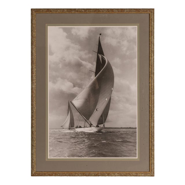 Beken of Cowes, Racing Yacht, Velsheda, 1934, Photographic Print, Framed For Sale