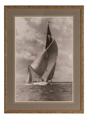 Beken of Cowes, Racing Yacht, Velsheda, 1934, Photographic Print, Framed