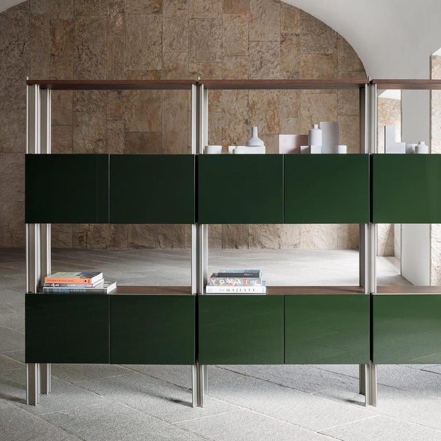 Not Yet Made - Made To Order Flexor Green Wood & Metal Bookshelf by Gio Ponti For Sale - Image 5 of 7