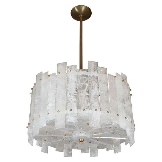 Early 21st Century Marcelo Bessa Hand Beveled Brazilian Rock Crystal Chandelier For Sale - Image 9 of 13