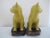 Chinese Chinese 19th Century Export Yellow Porcelain Lucky Kitty Cat Pair With Stands For Sale - Image 3 of 10