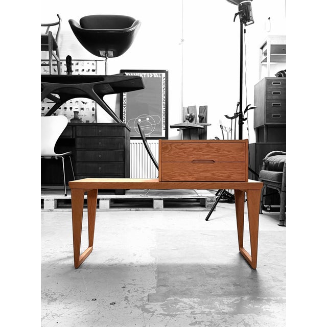 Danish entryway set designed by aksel kjersgaard and produced by odder møbelfabrik in denmark during the 1960s. the set...