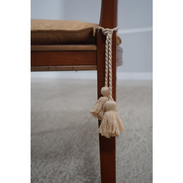 Pair Baker Regency Historic Charleston Open Armchairs For Sale - Image 14 of 18