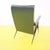 Wood Green Faux Leather Reclining Lounge Chair attributed to Silvio Cavatorta For Sale - Image 7 of 8