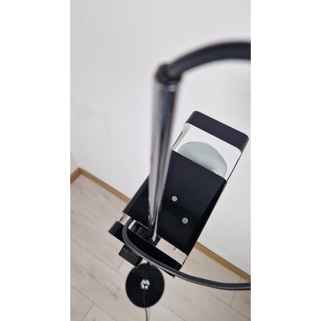 Black Spider Floor Lamp by Joe Colombo for Oluce, 1970s For Sale - Image 6 of 15
