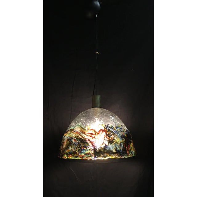 1960s Mid-Century Modern Pendant Lamp from Barovier & Toso For Sale - Image 5 of 6