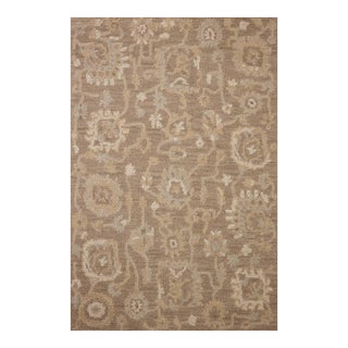 Chris Loves Julia x Loloi Dorothea Bark / Stone 18" x 18" Sample Rug For Sale