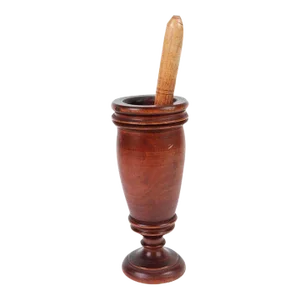 1920s Wooden Mortar and Pestle, Italy