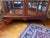Attributed to Hekman Furniture Glass Front Display Cabinet With Burled Wood, Mirrored Back, Lighted and Glass Shelves, For Sale - Image 9 of 14