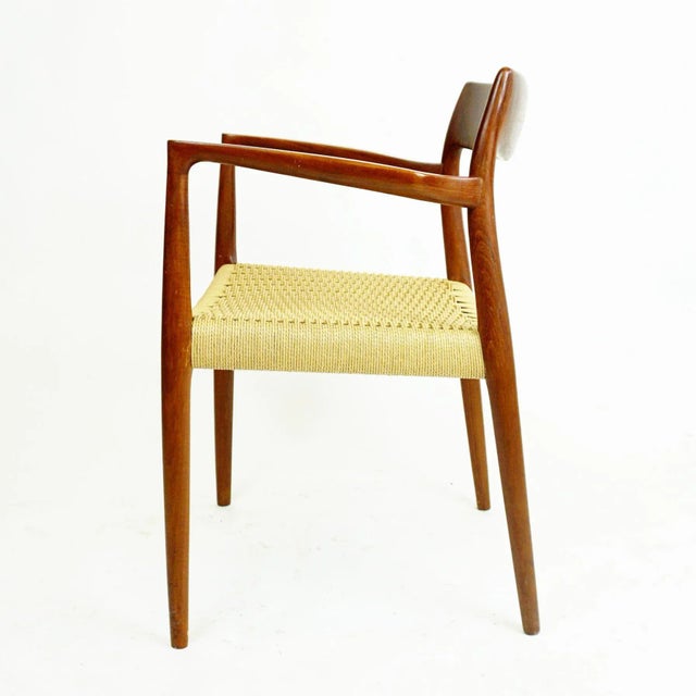 Scandinavian Modern Teak and Paper Cord Mod. 57 Armchair by Niels Otto Moller for J.l. Møllers For Sale - Image 10 of 15