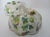 Vintage Chinoiserie Porcelain Pumpkin Shaped Lidded Jar Hand Decorated For Sale - Image 9 of 12