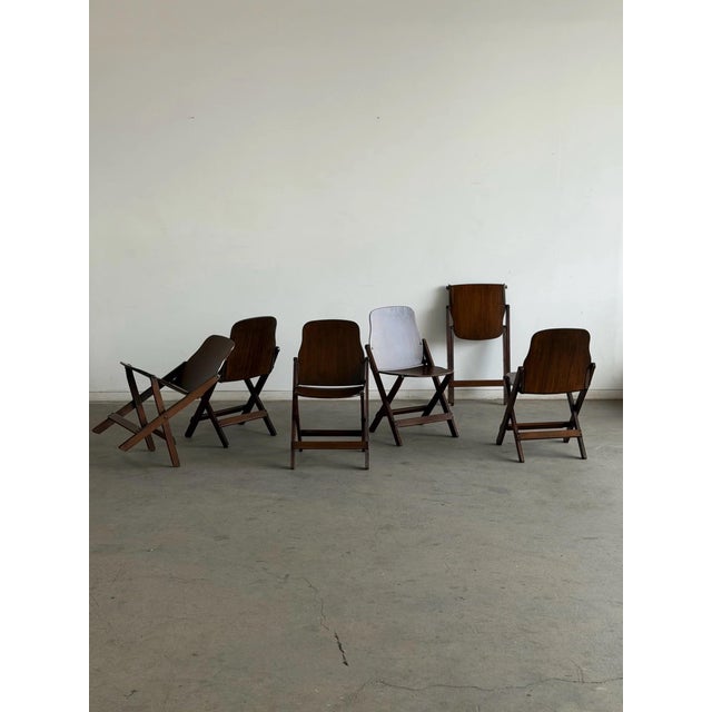 Wood 1940s Folding Chairs by American Seating Company For Sale - Image 7 of 12