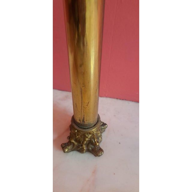 Gold Antique Brass Headboard, 1930 For Sale - Image 8 of 14