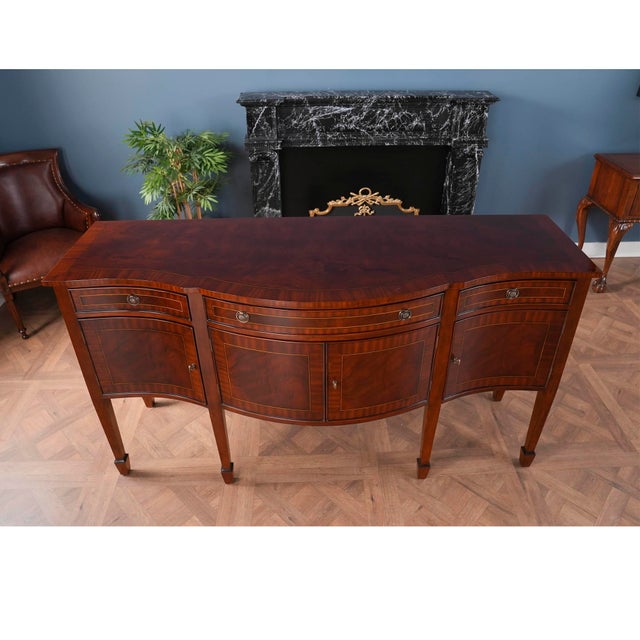 Traditional Niagara Furniture Mahogany Sideboard For Sale - Image 3 of 12