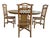 Vintage Italian Extendable Bamboo Dining Set, 1970s, Set of 5 For Sale - Image 14 of 17