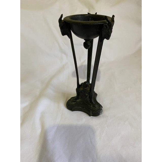 Late 19th Century Late 19th Century Classical Bronze Incense or Candle Holder For Sale - Image 5 of 7